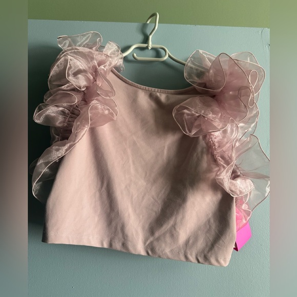 New with tags Free People House Party Crop in Lilac - Picture 2 of 3